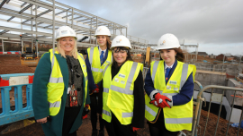 Maybole-community-campus-visit-Clare-Haughey-centre-with-Elaine-McEwan-HT-of-Carrick-Academy-and-S5-pupils-Holly-Prower-and-Holly-Allan-on-right-of-Minister.jpg